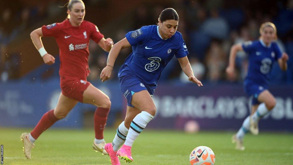 Chelsea Sam Kerr in Women's Super League action