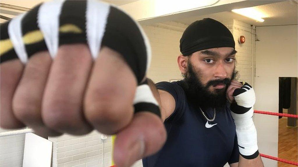 Sikh boxer Karam Singh