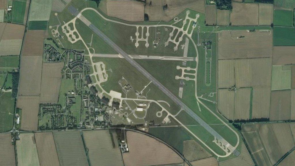 Aerial view of RAF Scampton