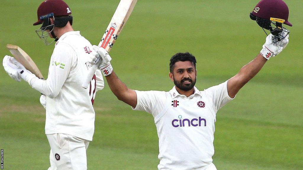 Karun Nair reaches a maiden century for Northamptonshire