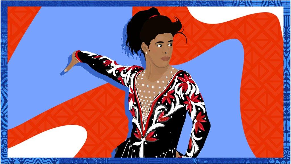 Illustrated image of Debi Thomas