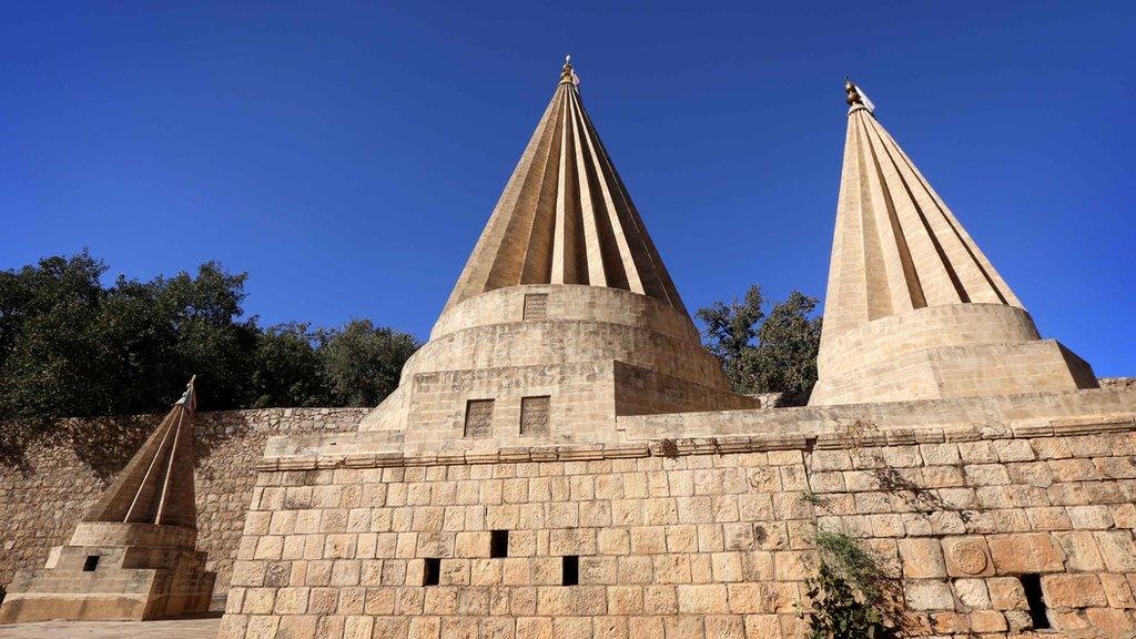 Yazidi temple at Lalish