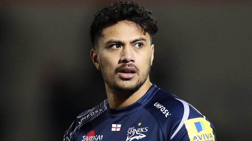 Denny Solomona looks back across his left shoulder during a break in play