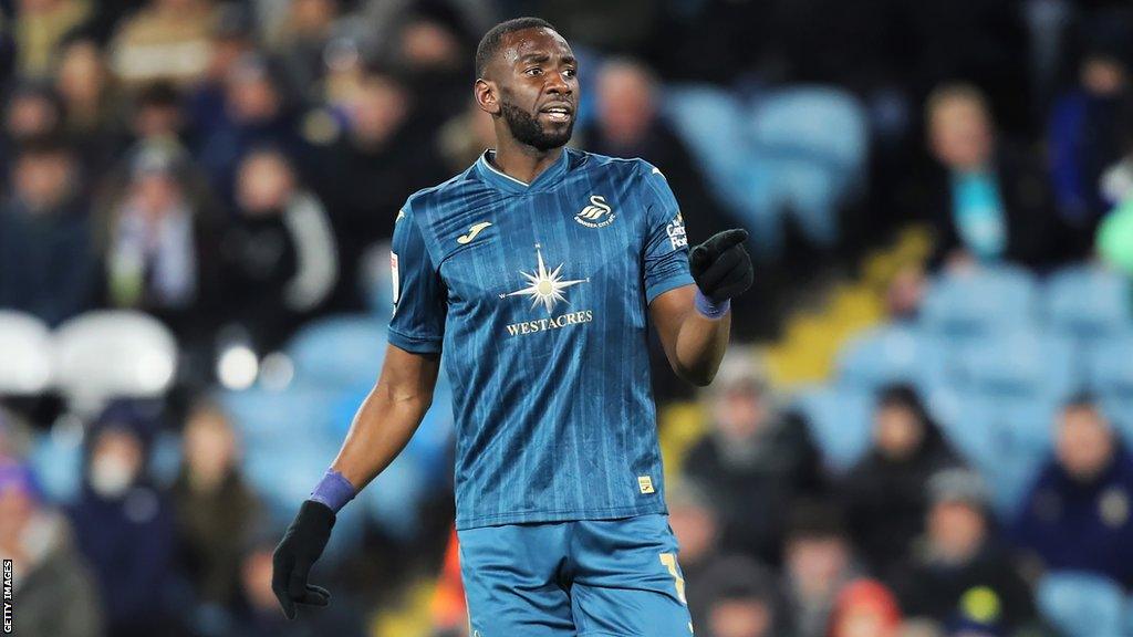 Yannick Bolasie during Swansea's game at Leeds