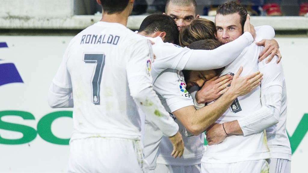 Real Madrid's Gareth Bale celebrates a goal