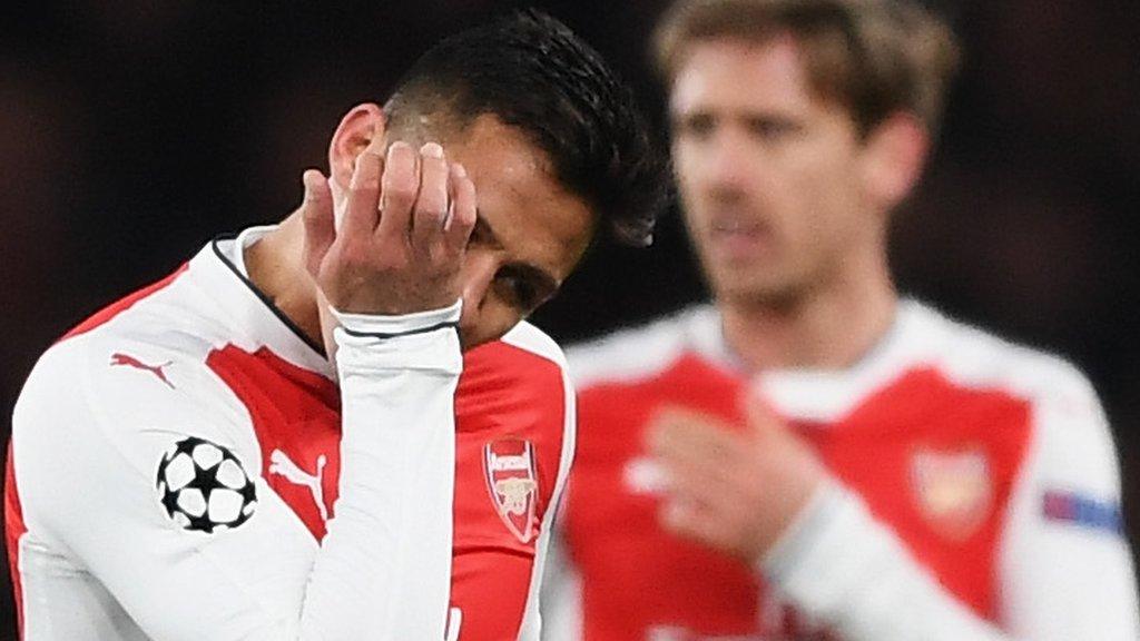 Arsenal's Alexis Sanchez and Nacho Monreal