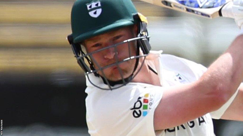 Matthew Waite batting for Worcestershire