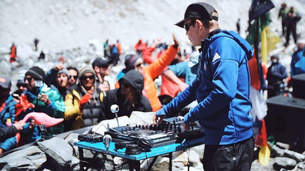 DJ Paul Oakenfold at Everest base camp