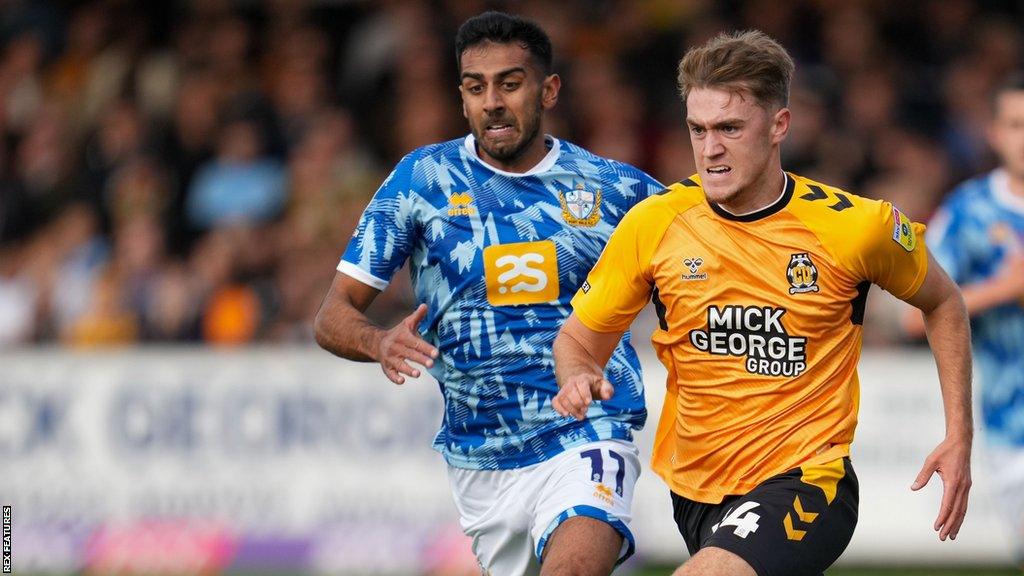 Jack Lankester in action for Cambridge United