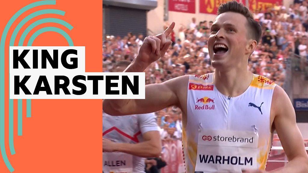 Karsten Warholm runs fourthfastest 400m hurdles in history BBC Sport