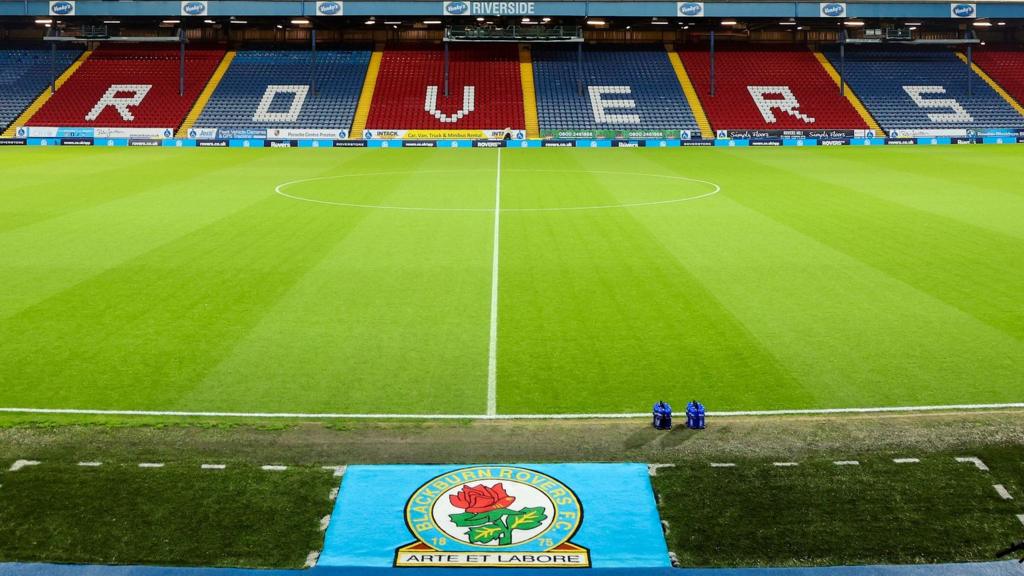 A general view inside Ewood stadium