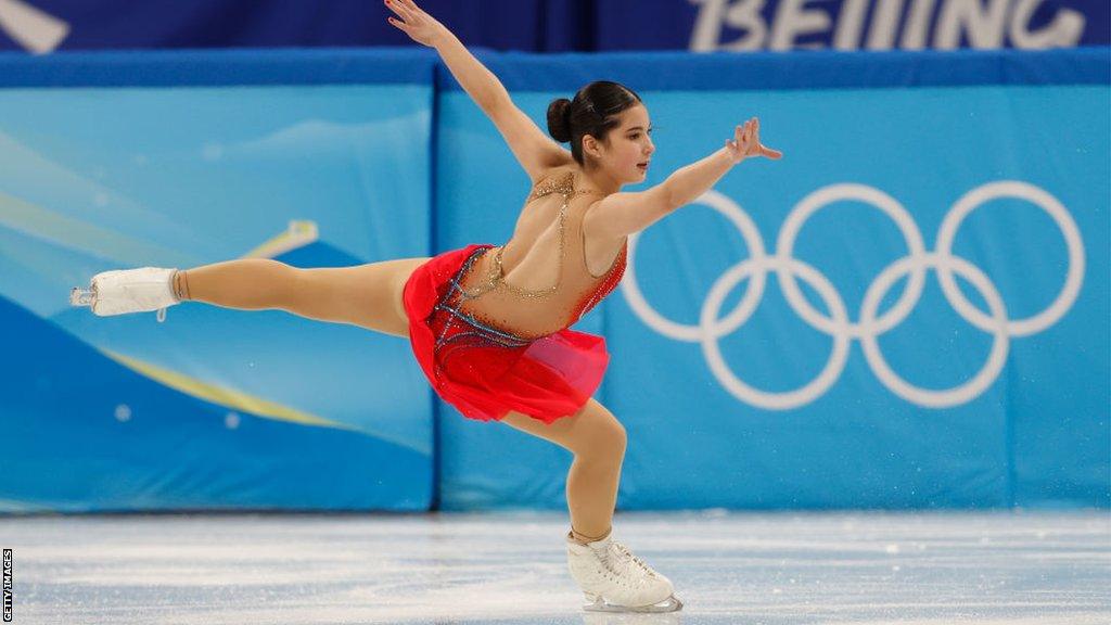 Alysa Liu of Team USA skates during the Women Single Skating Short Program on day eleven of the Beijing 2022 Winter Olympic Games