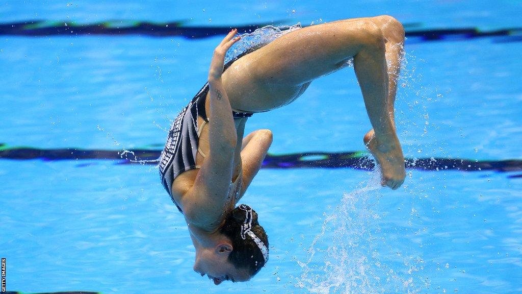 Katie Shortman competing at the World Championships