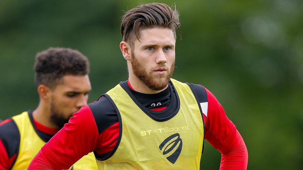 Bristol City forward Wes Burns in training