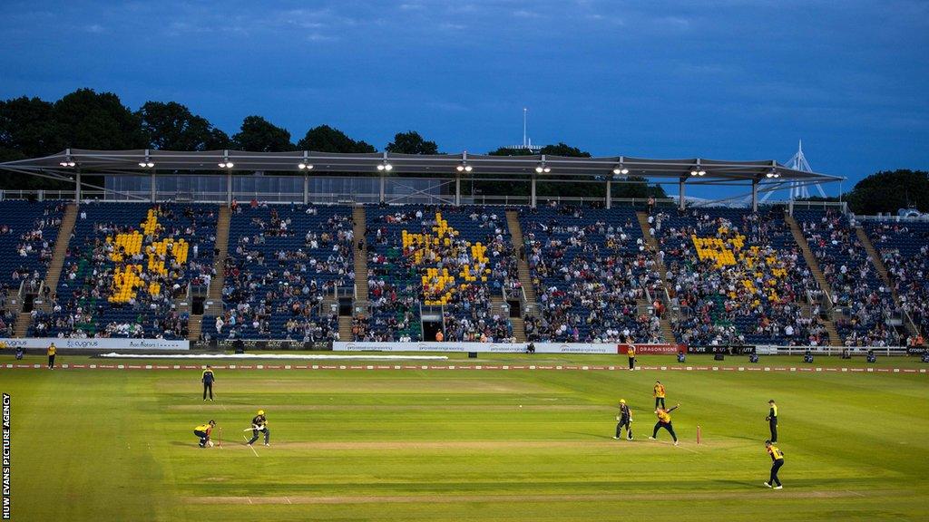 Action from Glamorgan v Essex in June 2022