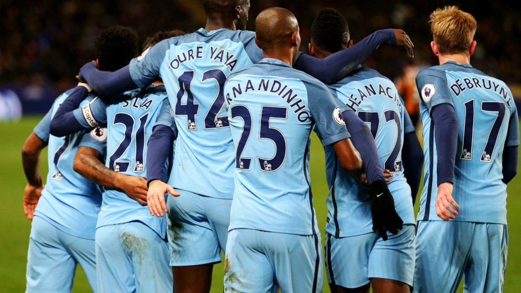 Manchester City celebrate