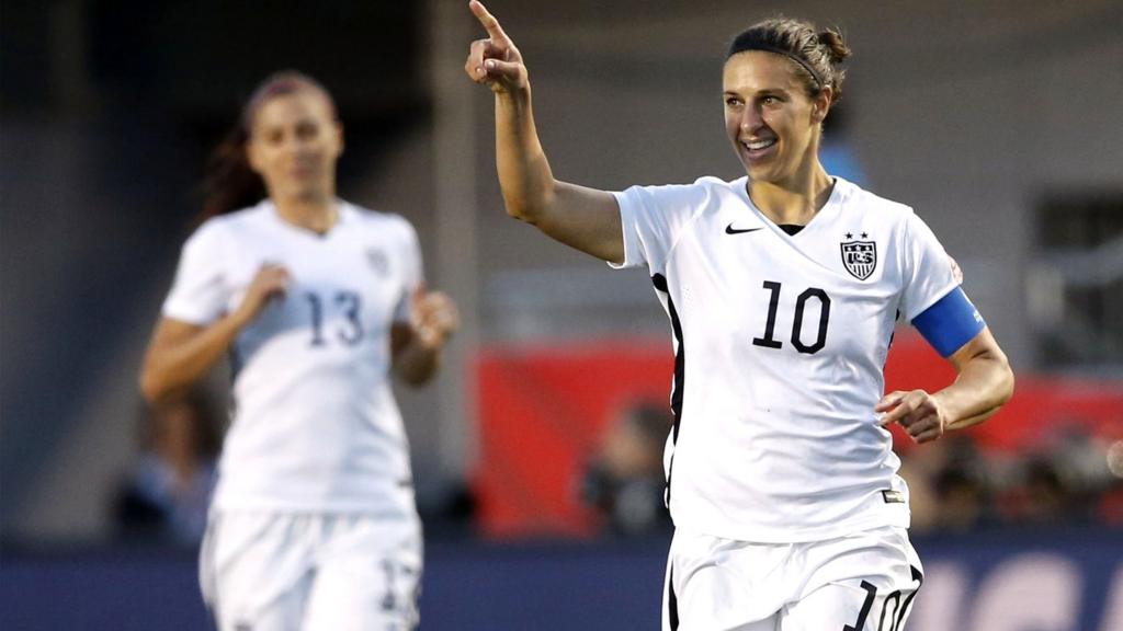 Carli Lloyd celebrates