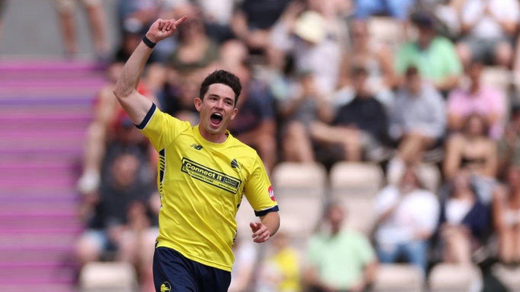 Hampshire paceman John Turner's three wickets took his Blast tally to 18 in 2023