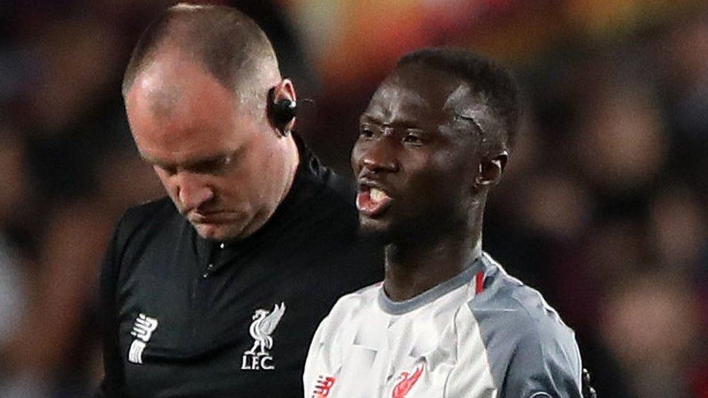 Liverpool midfielder Naby Keita (right)