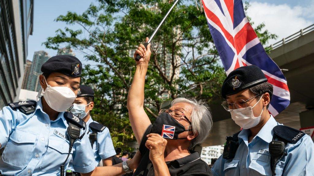 Alexandra wong being arrested