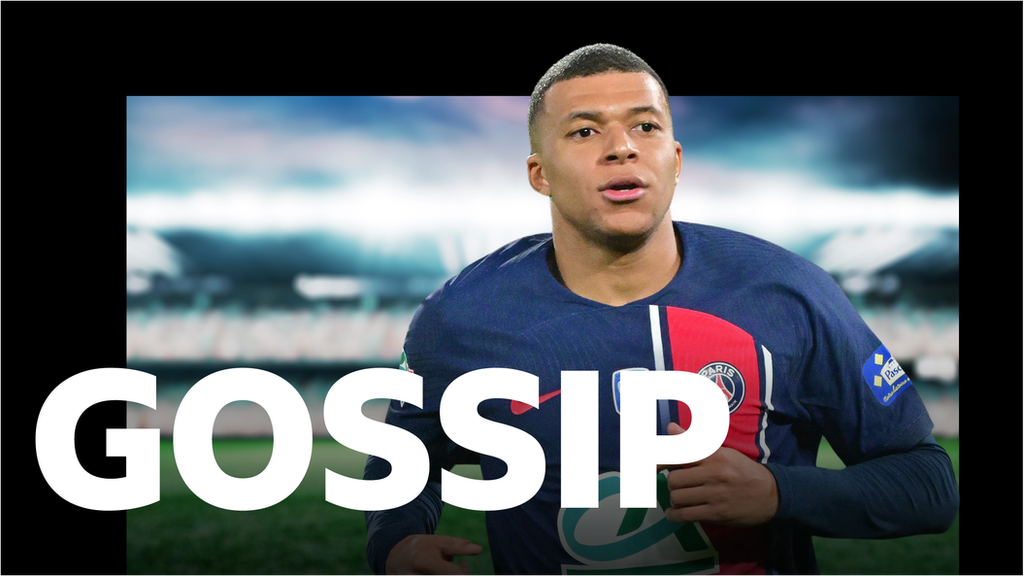 Kylian Mbappe and the gossip logo