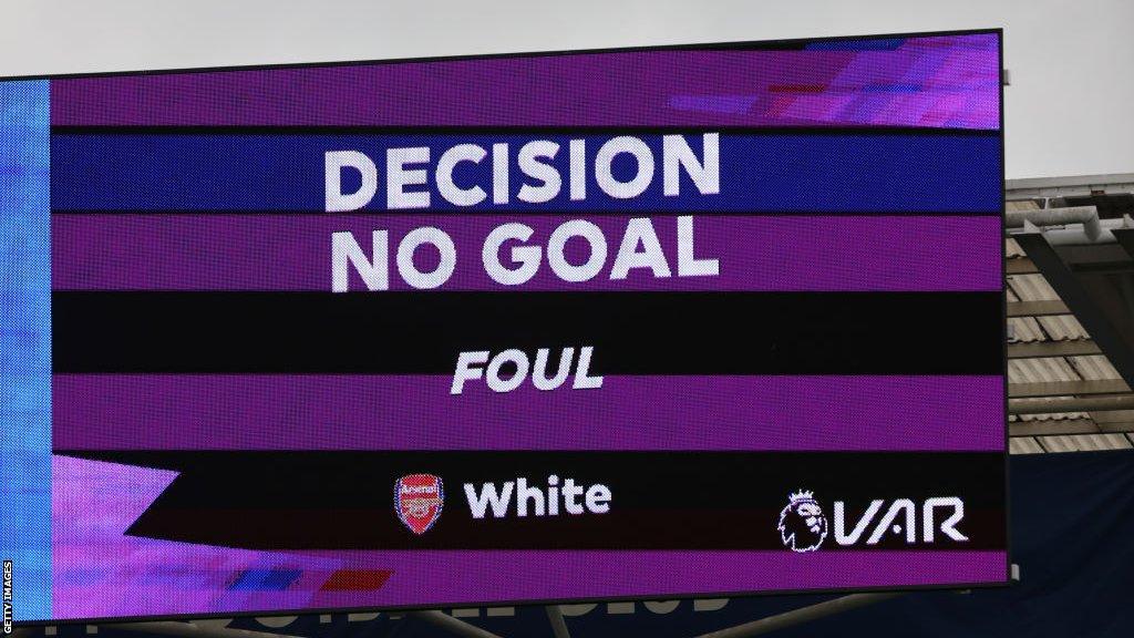Arsenal were denied a goal at Leicester on Saturday for a foul by Ben White on goalkeeper Danny Ward that was spotted by VAR