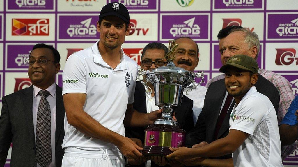 Test captains Alastair Cook and Mushfiqur Rahim