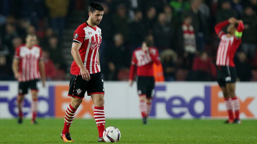 Southampton players dejected