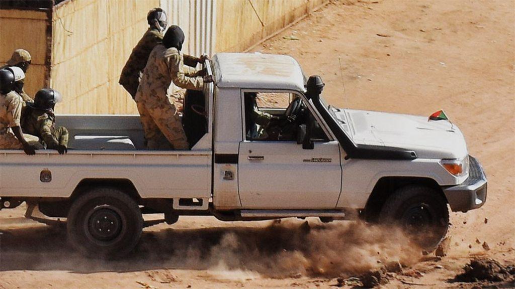 Men in a pickup truck