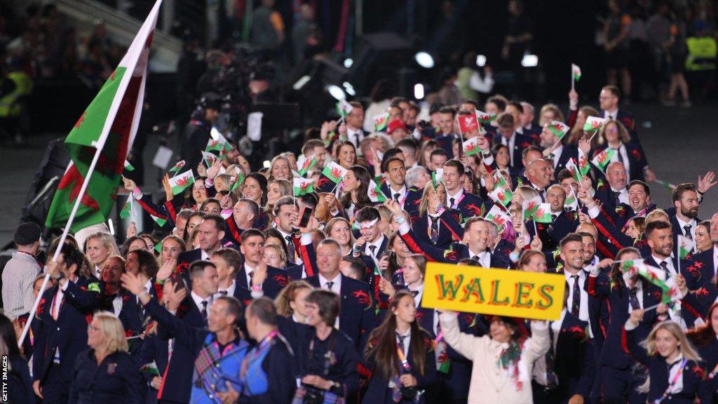 Wales' competitors are the 2022 Commonwealth Games opening ceremony