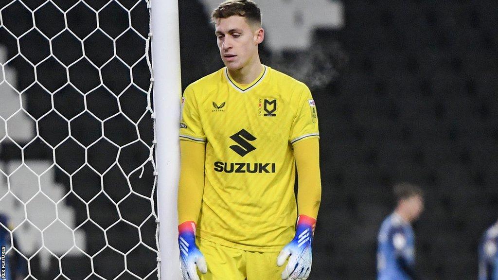 MK Dons keeper Jamie Cummings