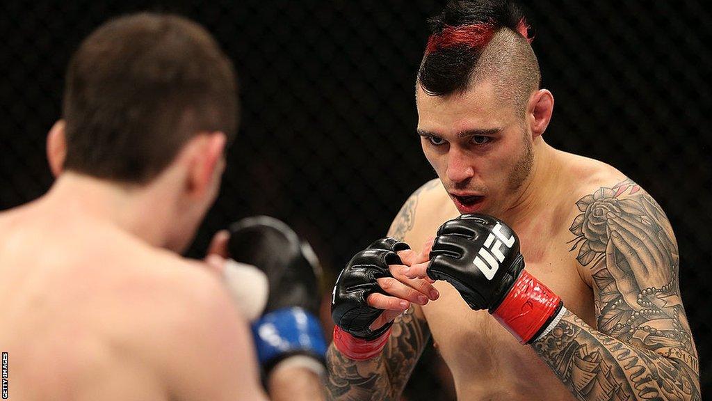 Dan Hardy in action in 2012