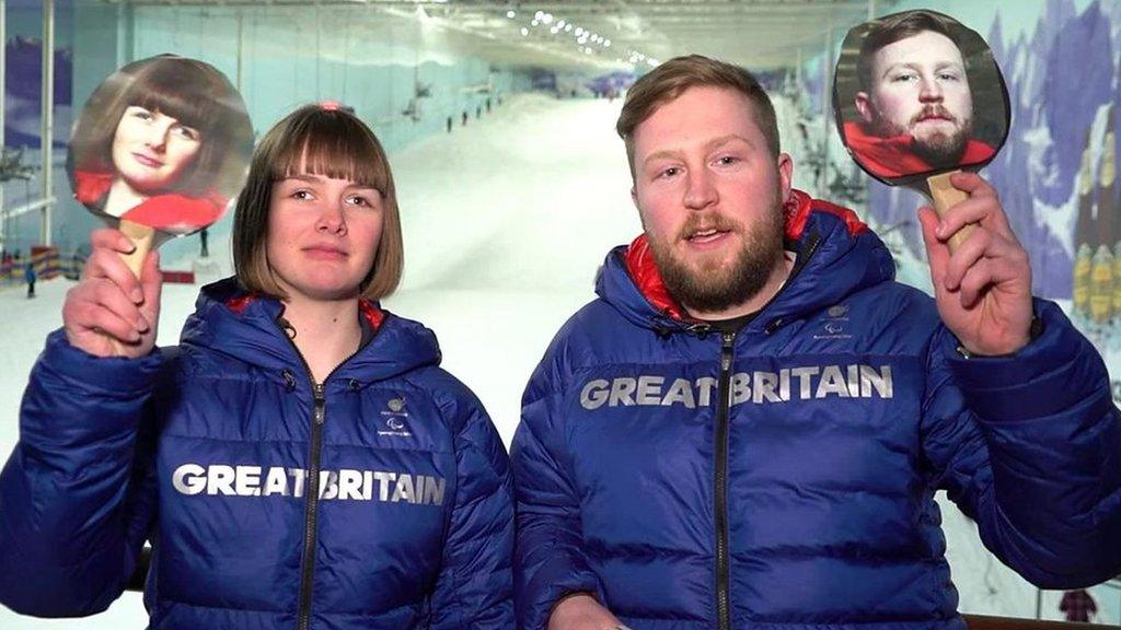 Partially sighted skier Millie Knight competes with her and Brett Wild on the slopes. But how much do they know about each other?