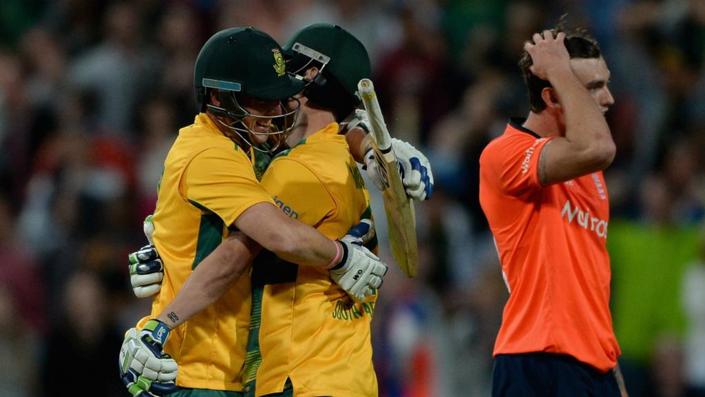 Chris Morris and Kyle Abbott celebrate