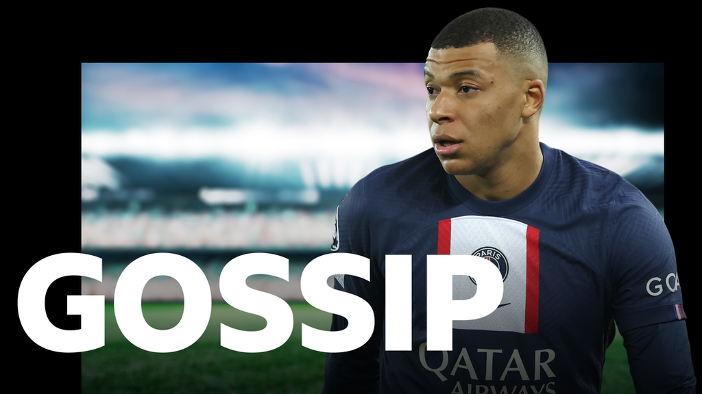 Kylian Mbappe is action for Paris Saint-Germain against Bayern Munich in February