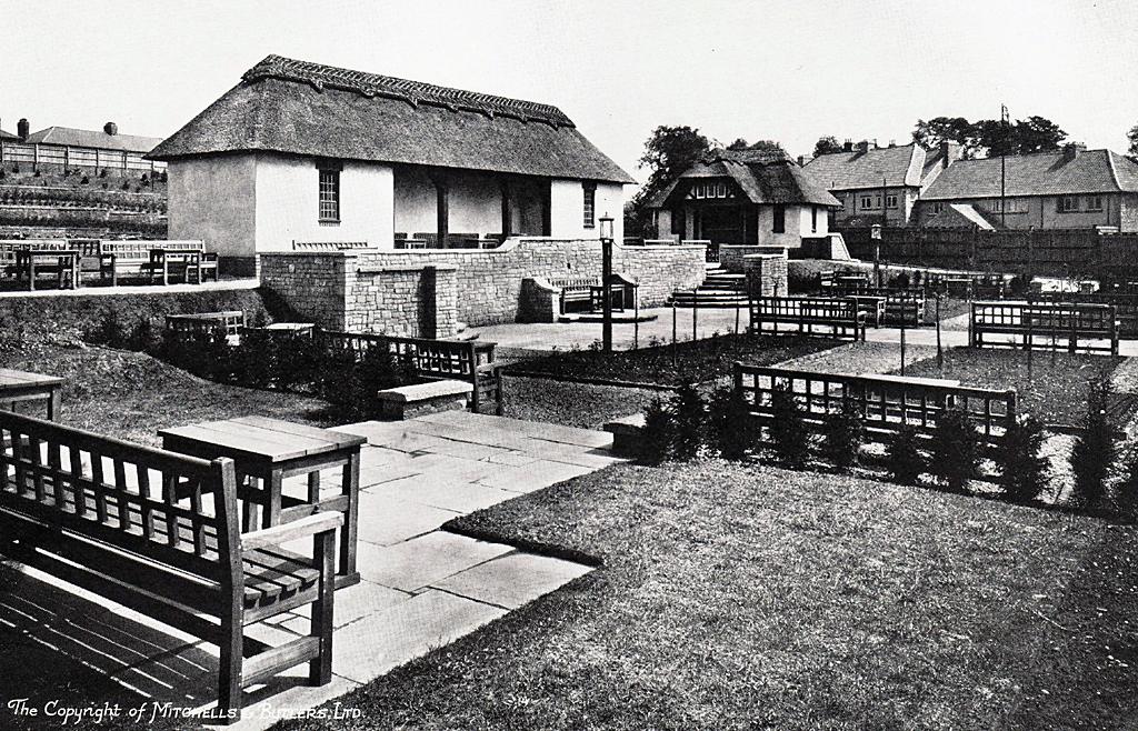 Garden at the Brookhill Tavern, Birmingham - historic image