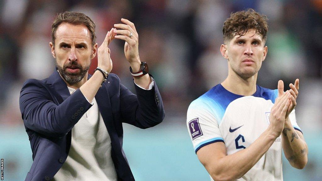 Gareth Southgate and John Stones