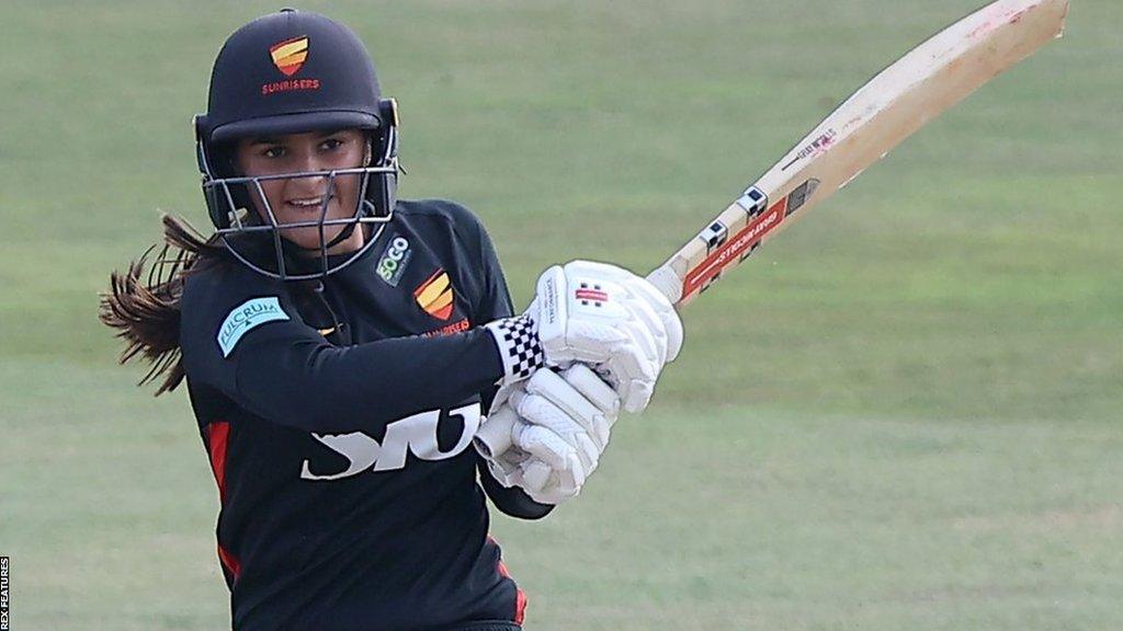 Ariana Dowse scored a century for Sunrisers