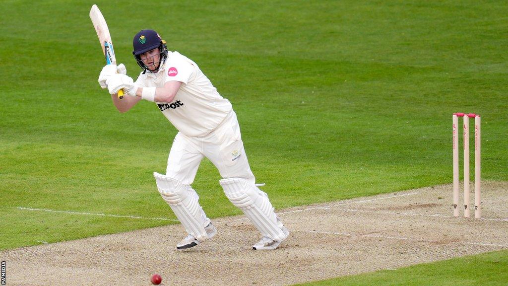 Sam Northeast in batting action for Glamorgan