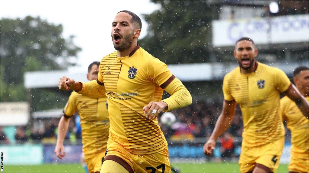 Sutton United celebrate