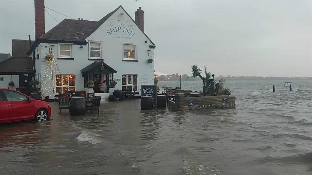 Flooding at Langstone