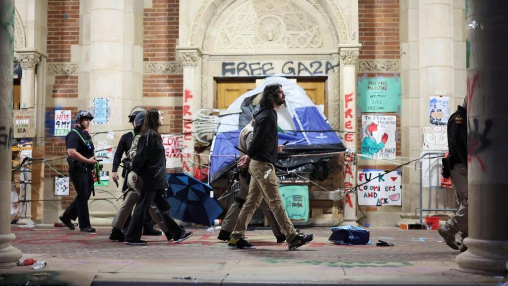 Protesters in day time