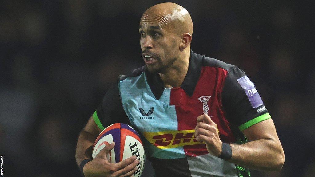 Aaron Morris in action for Harlequins