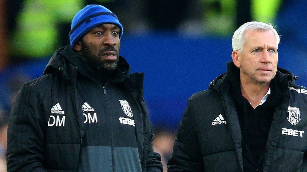 Darren Moore and Alan Pardew