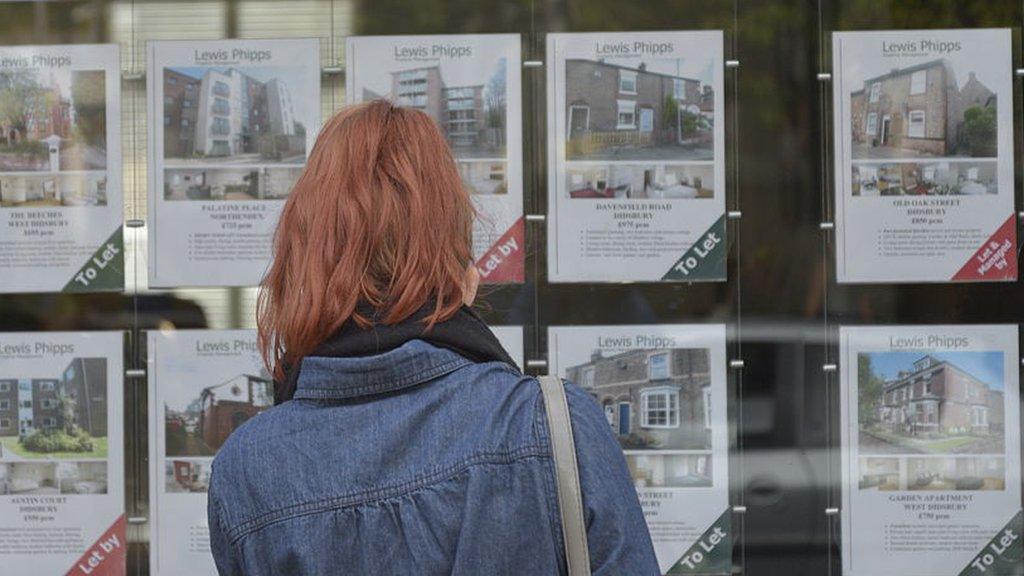 woman at estate agents