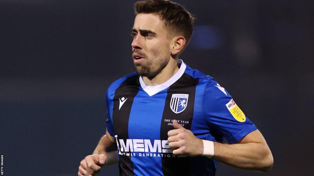 Olly Lee in action for Gillingham