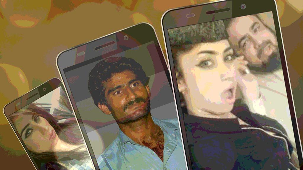 Pictures of Qandeel Baloch, brother and mullah on smartphones