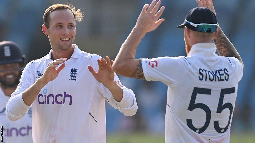 Tom Hartley and Ben Stokes