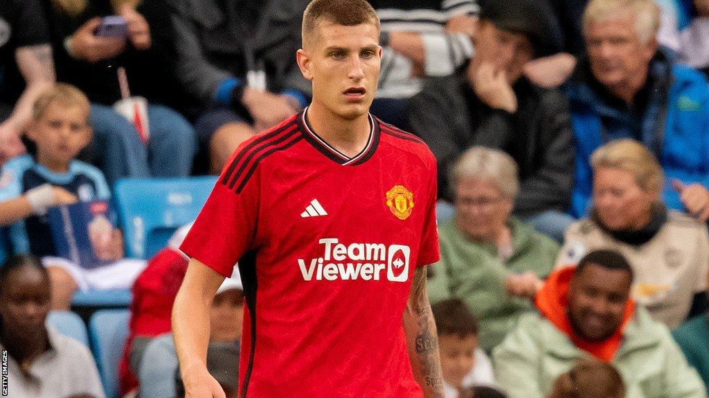 Rhys Bennett in action for Manchester United in a pre-season friendly