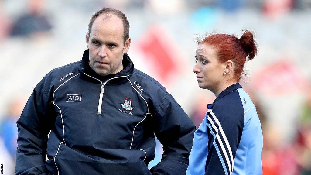 McGonigle pictured after Dublin All-Ireland Ladies final defeat by Cork in 2016